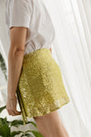 Sun Skirt Yellow Glitter