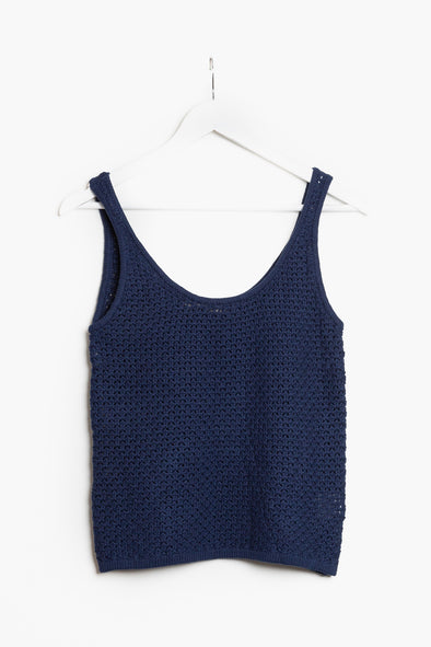 Mae Knit Top Navy