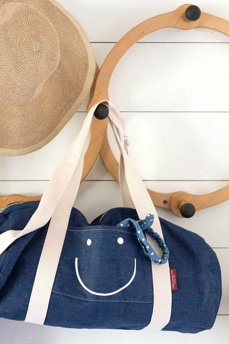 Jeans duffle bag hot sale