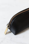 Pencil Case Small Black - O My Bag - Small black leather pencil case