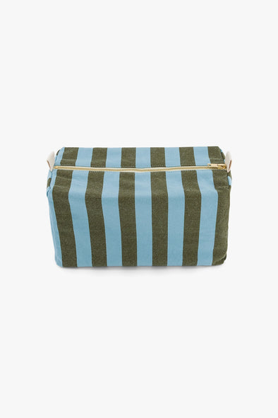 Vic Pouch Stripes Olive/Blue
