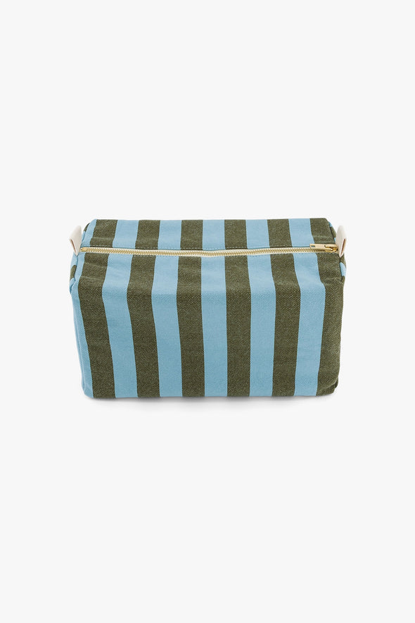 Vic Pouch Stripes Olive/Blue