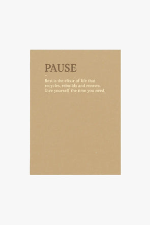 Pause Card