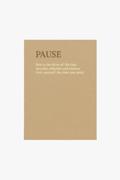 Pause Card