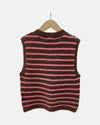 Elori Knit Vest Coffee/Rose
