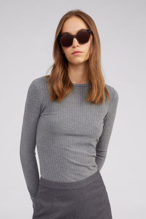 Ginger Longsleeve Top Grey