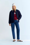 Clara Bomber Navy