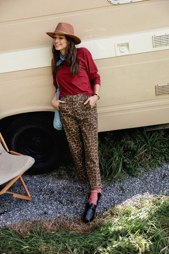 Garance Leopard Trousers