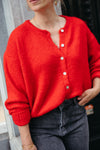 Maddie Cardigan Red