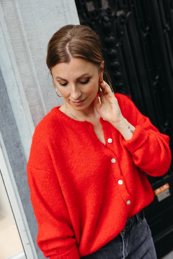 Maddie Cardigan Red