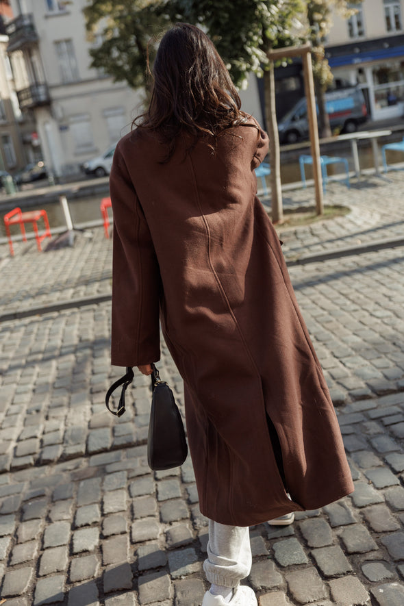 Oversized Haima Coat Chicory Coffee