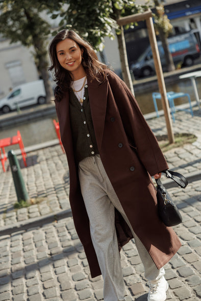 Oversized Haima Coat Chicory Coffee