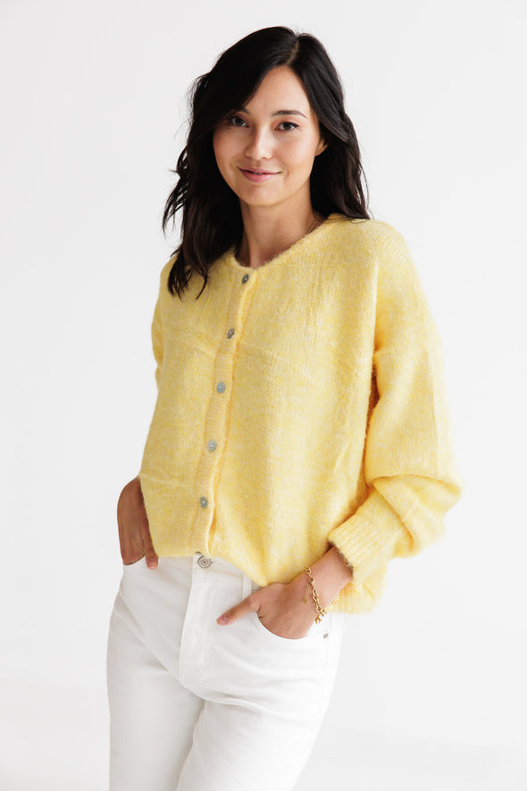 Maddie Cardigan Yellow