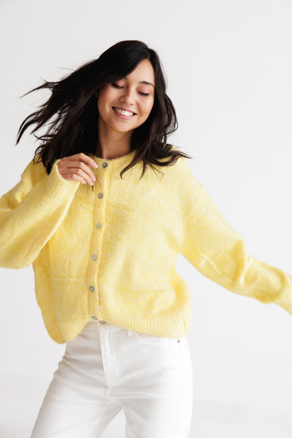 Maddie Cardigan Yellow