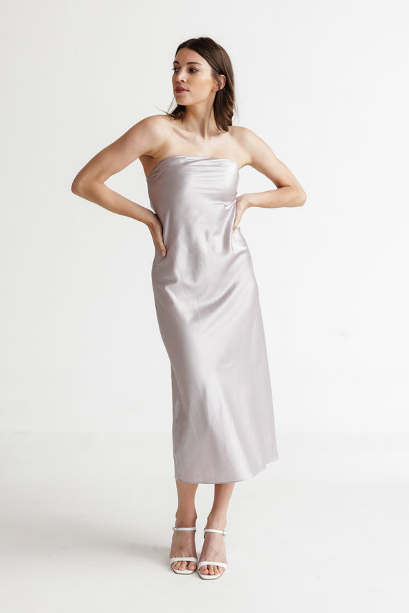 Elina Dress Gull Grey