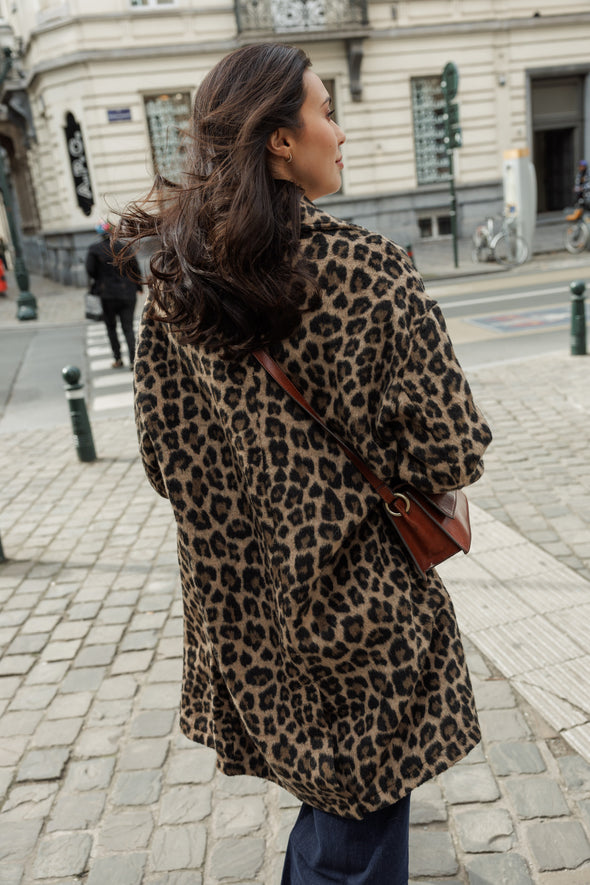 Sharon Leopard Coat