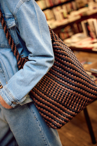 Hobo Braided Bag Brown Caramel