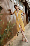 Irene Knit Dress Yellow