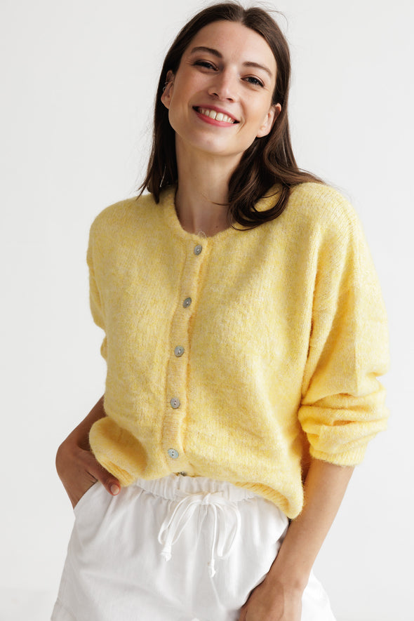 Maddie Cardigan Yellow