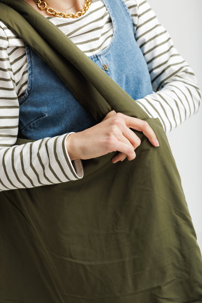 Green Puffy Mom Bag