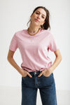 Essential Boxy Tee Bleached Mauve