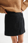 Lelou HW Mini Skirt Dark Grey