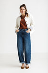 Nina Barrel Balloon Baggy Jeans Blue