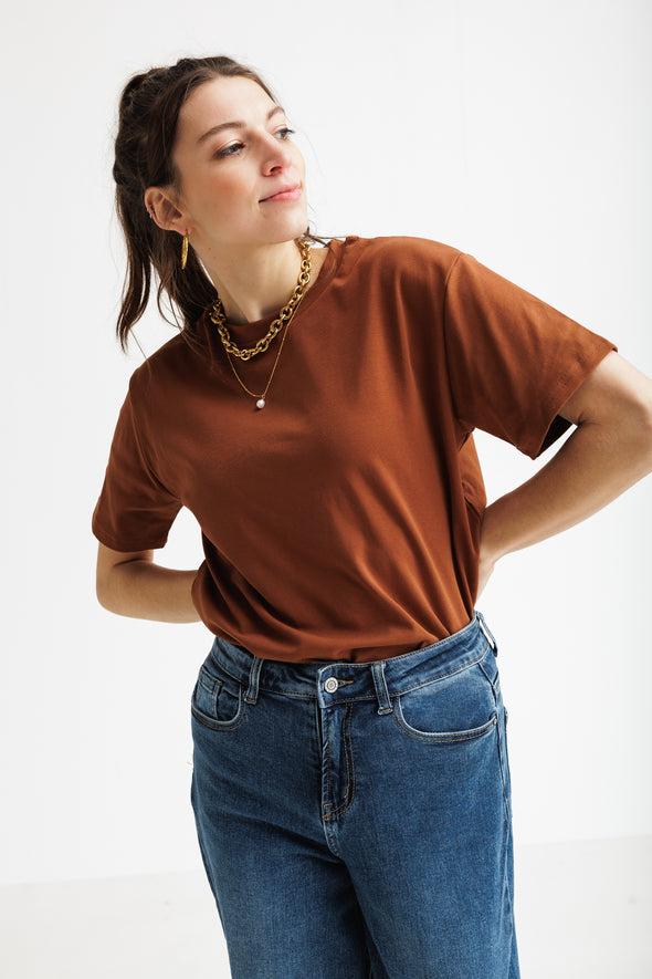 Carmel Boxy T-Shirt