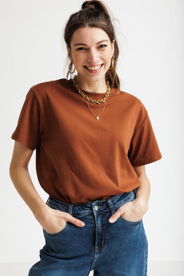 Carmel Boxy T-Shirt