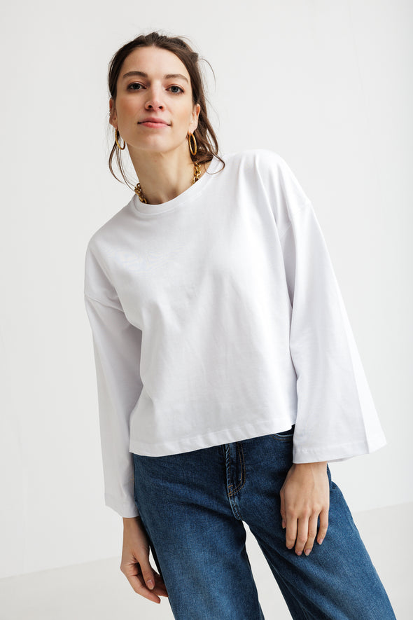 Aline LS T-Shirt White