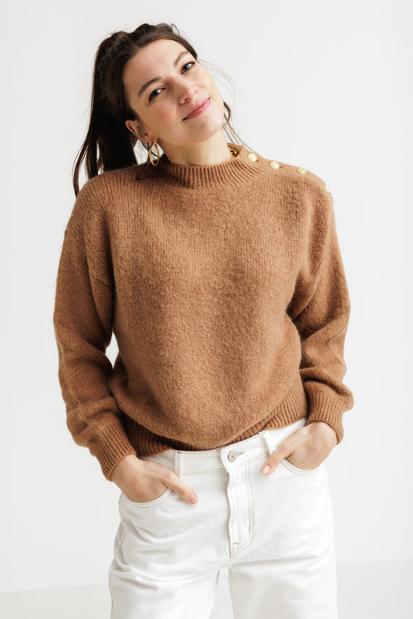 Clément Alpaca Knit Camel