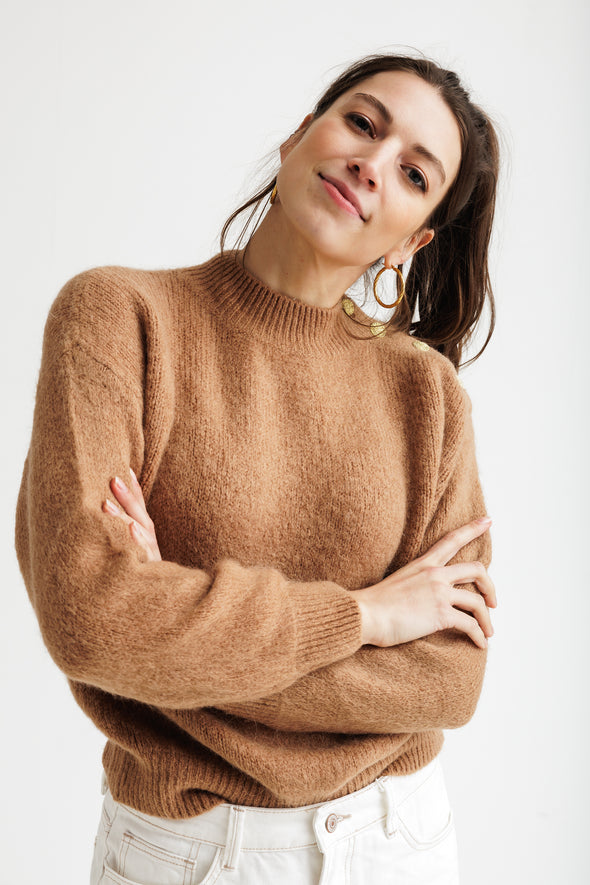 Clément Alpaca Knit Camel