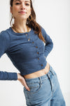 Rhonda Top Denim Blue