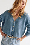 Giana Cardigan Denim Blue