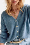 Giana Cardigan Denim Blue