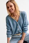 Giana Cardigan Denim Blue