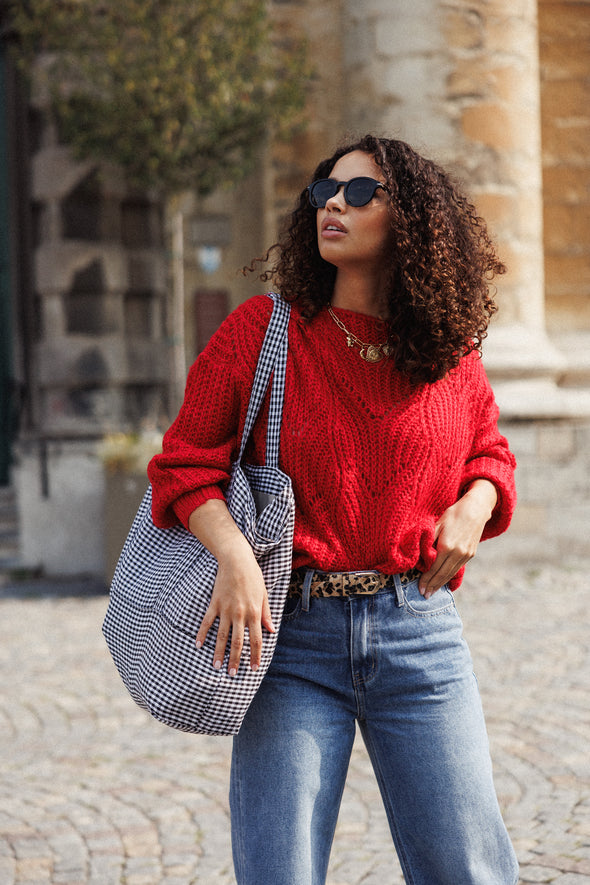 Penelope Knit Red