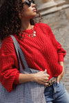 Penelope Knit Red