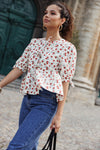 Fran Strawberry Blouse