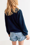 Lilou Knit Sweater Navy