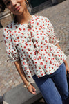 Fran Strawberry Blouse