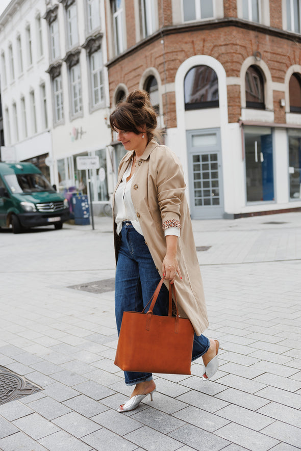 Auguste Trenchcoat Beige Leopard