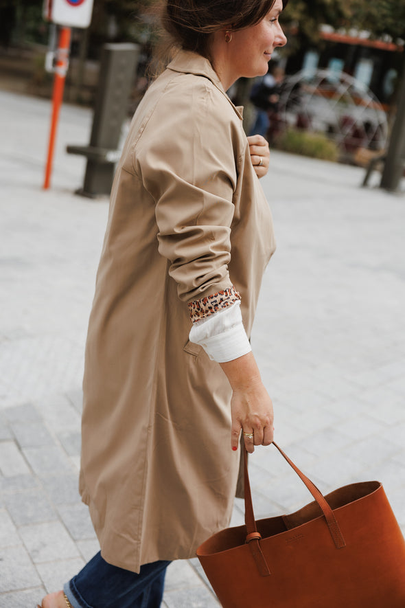 Auguste Trenchcoat Beige Leopard