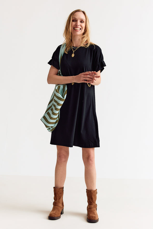 Joe SS T-Shirtdress Black