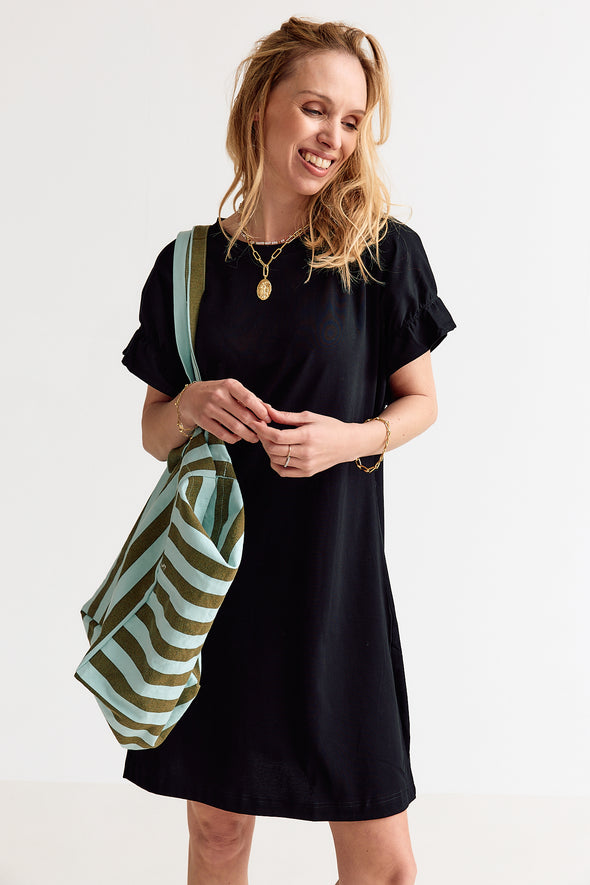 Joe SS T-Shirtdress Black