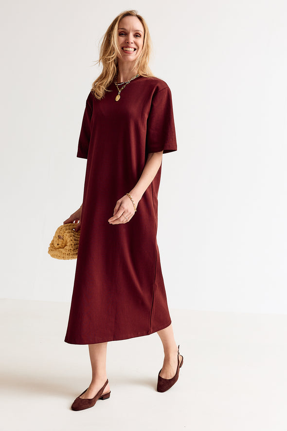 Robin T-Shirtdress Pecan