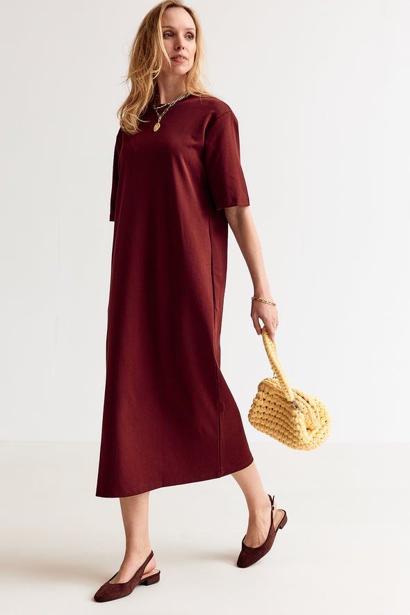 Robin T-Shirtdress Pecan