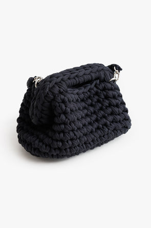 Renée Crochet Bag Matte Black