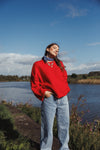 Oversized Ulva Jumper Racing Red