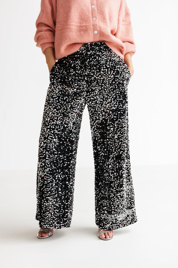 Max Velvet Trousers Black